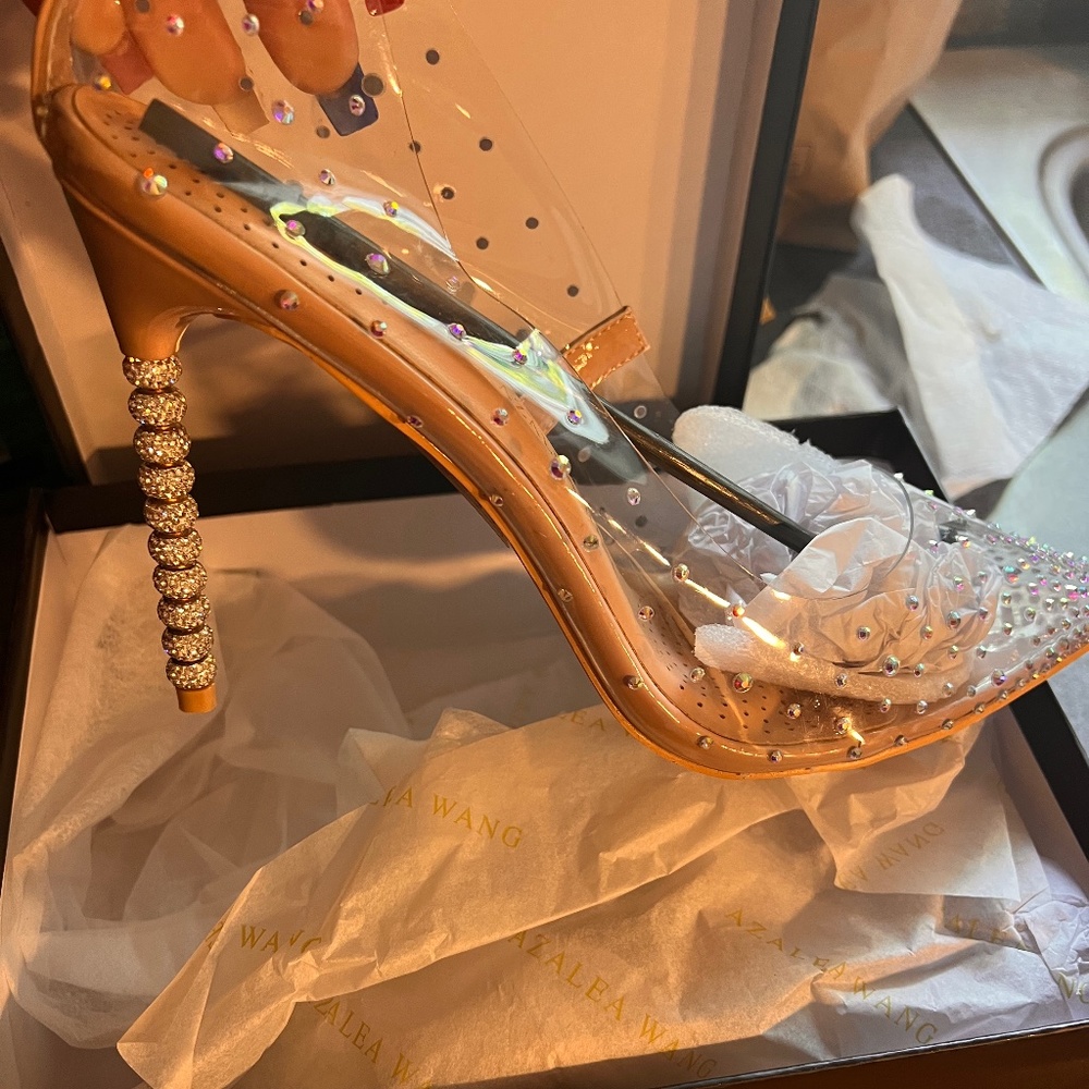 Nude Patent Heel